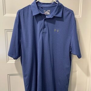 Under Armour Men's Navy Striped Polo